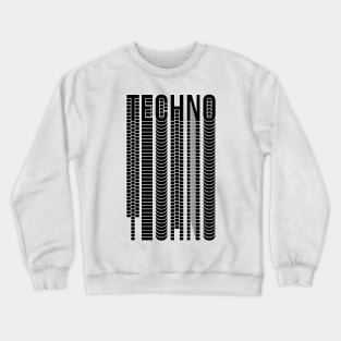 Techno typography logo Crewneck Sweatshirt